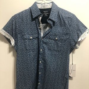 Paper denim & cloth floral button down shirt